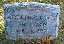 Myrtle E. <I>Henry</I> Luckey 