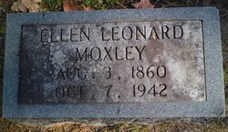 Ellen Louise “Nellie” <I>Leonard</I> Moxley 