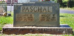 Mary Maggie <I>Walker</I> Paschal 