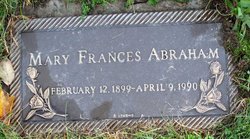 Mary Frances <I>Neidhardt</I> Abraham 