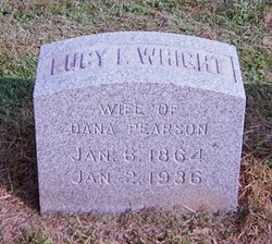 Lucy F <I>Wright</I> Pearson 