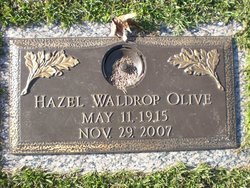Hazel <I>Waldrop</I> Olive 