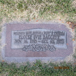 Eloise <I>Ivie</I> Baggett 