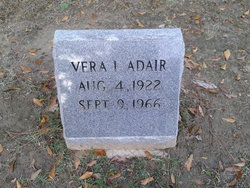 Vera L <I>Harkins</I> Adair Alexander 