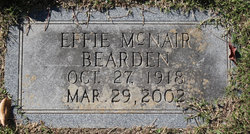 Effie <I>McNair</I> Bearden 