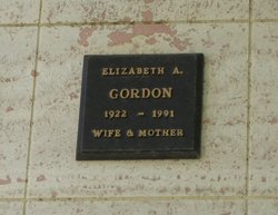 Elizabeth Ann <I>Greenamyer</I> Gordon 