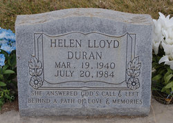 Helen <I>Lloyd</I> Duran 