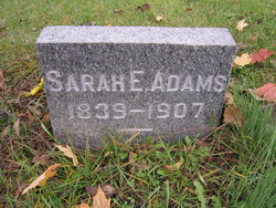 Sarah E. <I>Nicholas</I> Adams 