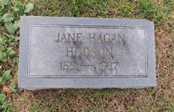 Eliza Jane <I>Hagan</I> Hudson 