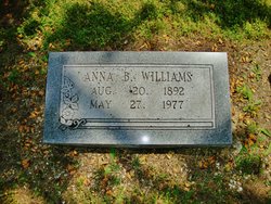 Anna Bertha “Fannie” <I>Ackerman</I> Williams 