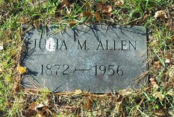 Julia M <I>Avery</I> Allen 