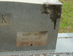 Mary <I>Mott</I> Bullock 