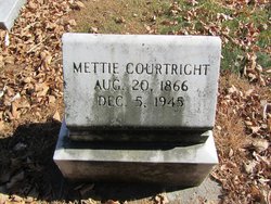 Mettie <I>Thayer</I> Courtright 