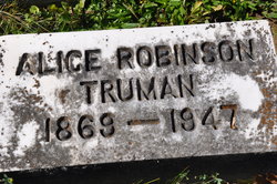Alice May <I>Robinson</I> Truman 