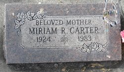 Miriam Roberta “Mo” <I>Corbett</I> Carter 