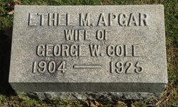Ethel M <I>Apgar</I> Cole 