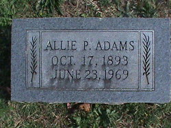 Allie <I>Patton</I> Adams 