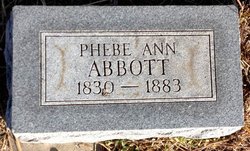 Phebe Josephine Ann <I>Taylor</I> Abbott 