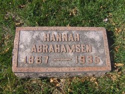 Johanna Swenson “Hannah” <I>Anderson</I> Abrahamsen 