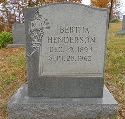 Bertha <I>Cozart</I> Henderson 