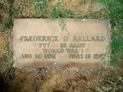 Pvt Frederick D Ballard 