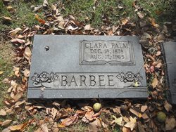 Clara <I>Palm</I> Barbee 