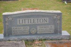 Sarah Ann <I>Collins</I> Littleton 