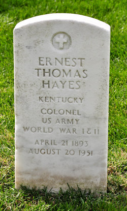 COL Ernest Thomas Hayes 
