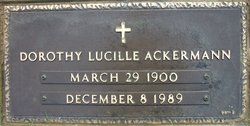 Dorothy Lucille <I>Sowers</I> Ackermann 