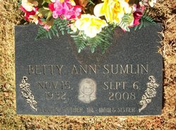 Betty Ann <I>Bolden</I> Sumlin 