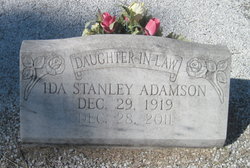 Ida Pearl <I>Stanley</I> Adamson 