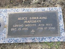 Alice Lorraine <I>Fox</I> Hafeman 
