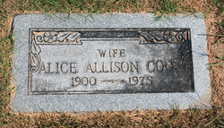 Alice Lydia <I>Whitcomb</I> Allison-Cook 