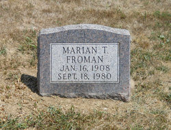 Marian T <I>Thomson</I> Froman 