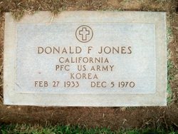 PFC Donald F Jones 