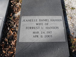 Jeanelle <I>Daniel</I> Hanson 