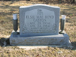 Elsie May <I>Boyd</I> Gaston 