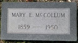 Mary Elizabeth Hun <I>Enis</I> McCollum 