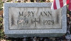 Mary Ann <I>Pfister</I> Bergbigler 