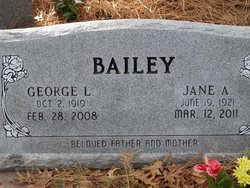 Jane Augusta <I>Stone</I> Bailey 