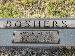 Annie Mary “Mae” <I>Allen</I> Boshers 