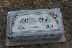 Anna “Annie” <I>Burton</I> Bebb 