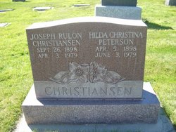 Hilda Christina <I>Peterson</I> Christiansen 