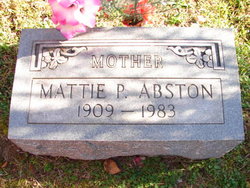 Mattie P <I>Davis</I> Abston 