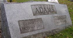 Grace Janette <I>Petrie</I> Adams 
