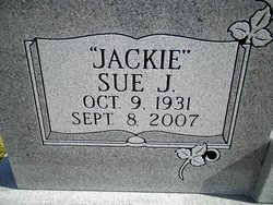 Sue Jacqueline “Jackie” <I>Bowen</I> Baker 