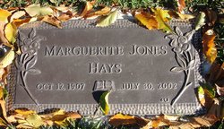 Marguerite <I>Jones</I> Hays 