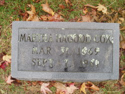 Martha <I>Hagood</I> Cox 