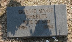 Goldie Marie <I>Thompson</I> Wheeler 
