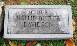 Hallie <I>Butler</I> Davidson 